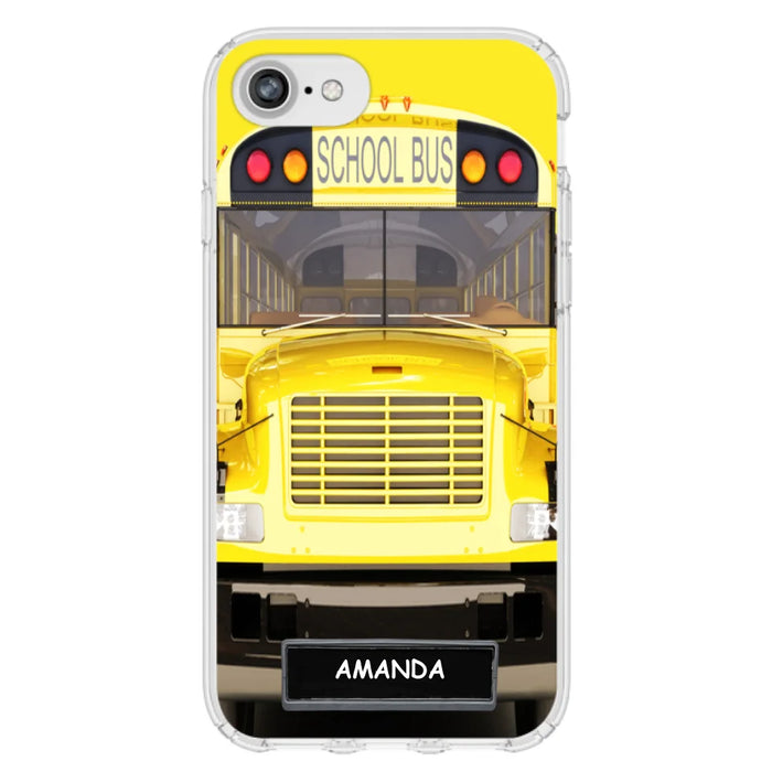 Custom Personalized School Bus Phone Case - Gift Idea For School Bus Lovers - Case For iPhone, Samsung and Xiaomi