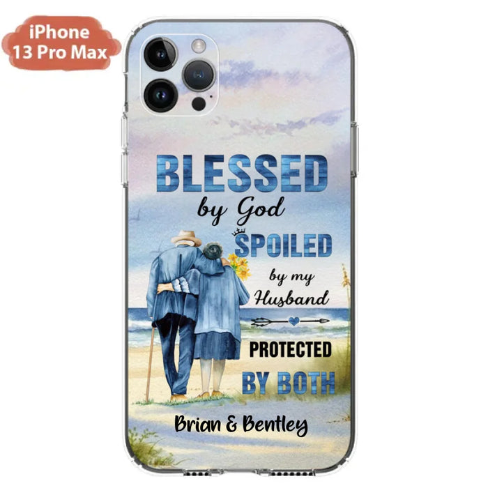 Custom Personalized Old Couple Phone Case - Best Gift Idea For Grandparents - Case For iPhone, Samsung and Xiaomi