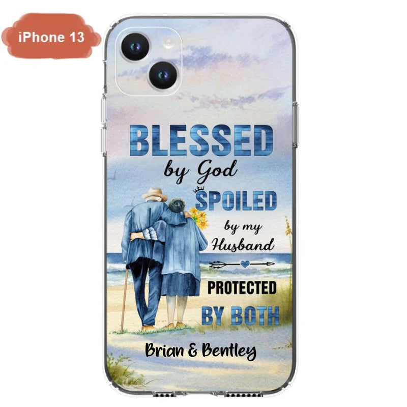 Custom Personalized Old Couple Phone Case - Best Gift Idea For Grandparents - Case For iPhone, Samsung and Xiaomi