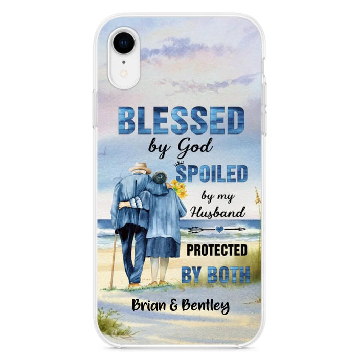 Custom Personalized Old Couple Phone Case - Best Gift Idea For Grandparents - Case For iPhone, Samsung and Xiaomi