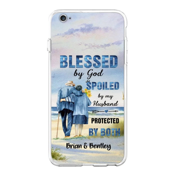 Custom Personalized Old Couple Phone Case - Best Gift Idea For Grandparents - Case For iPhone, Samsung and Xiaomi