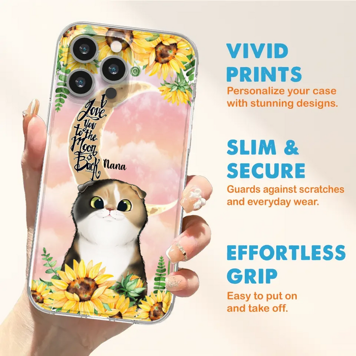 Custom Personalized Cat Phone Case - Best Gift Idea For Cat Lovers With Upto 7 Cats - Case For iPhone, Samsung and Xiaomi