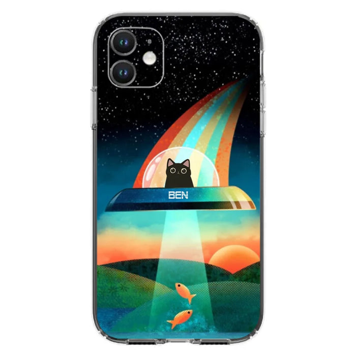 Custom Personalized Cat Phone Case - Gift For Cat Lovers - Case For iPhone, Samsung and Xiaomi with up to 3 Cats - EHTD0U