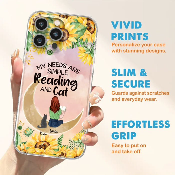 Custom Personalized Reading Dog/Cat Phone Case - Best Gift Idea For Dogs/Cats Lovers - Case For iPhone, Samsung and Xiaomi