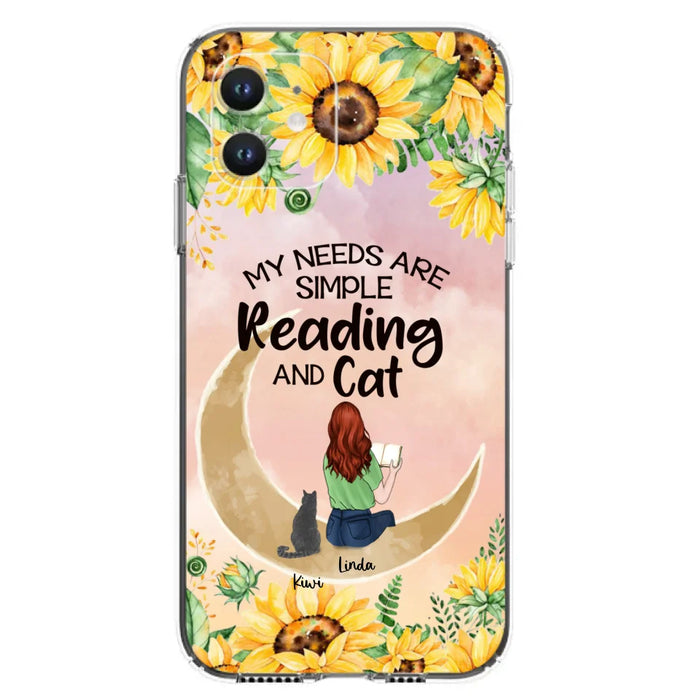 Custom Personalized Reading Dog/Cat Phone Case - Best Gift Idea For Dogs/Cats Lovers - Case For iPhone, Samsung and Xiaomi