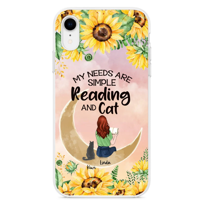 Custom Personalized Reading Dog/Cat Phone Case - Best Gift Idea For Dogs/Cats Lovers - Case For iPhone, Samsung and Xiaomi