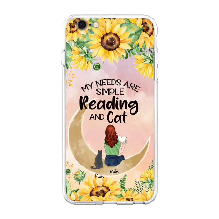 Custom Personalized Reading Dog/Cat Phone Case - Best Gift Idea For Dogs/Cats Lovers - Case For iPhone, Samsung and Xiaomi