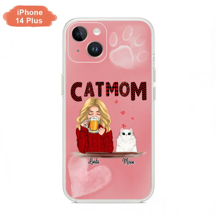 Custom Personalized Pet Mom Phone Case - Best Gift Idea For Pet Lovers With Upto 4 Pets - Case For iPhone, Samsung and Xiaomi