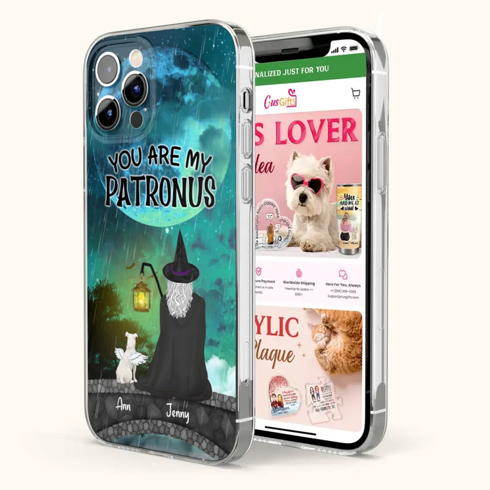 Personalized Witchy Phone Case - Up to 2 Girls and 4 Pets - You Are My Patronus - 4UM2XW