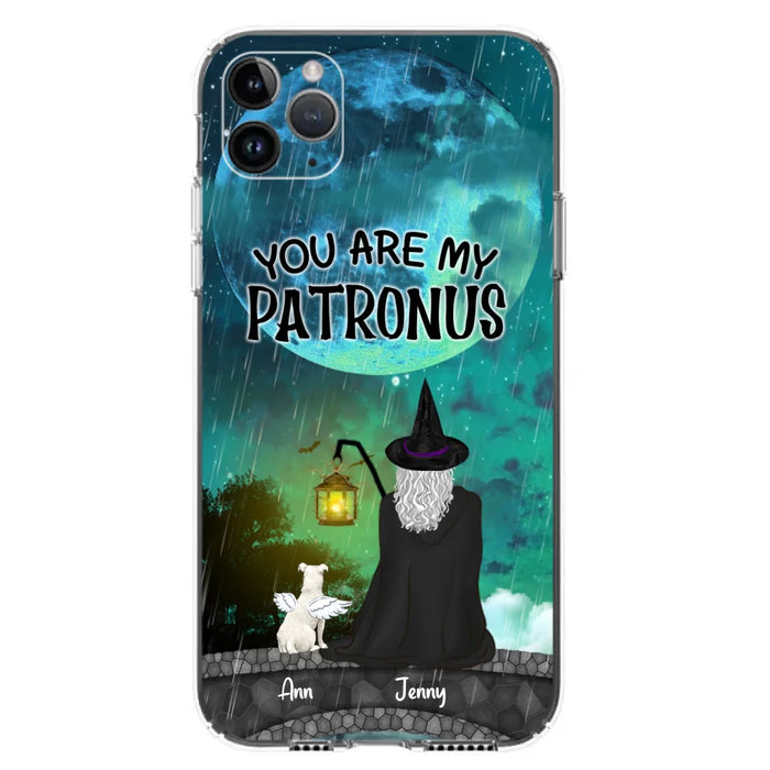 Personalized Witchy Phone Case - Up to 2 Girls and 4 Pets - You Are My Patronus - 4UM2XW