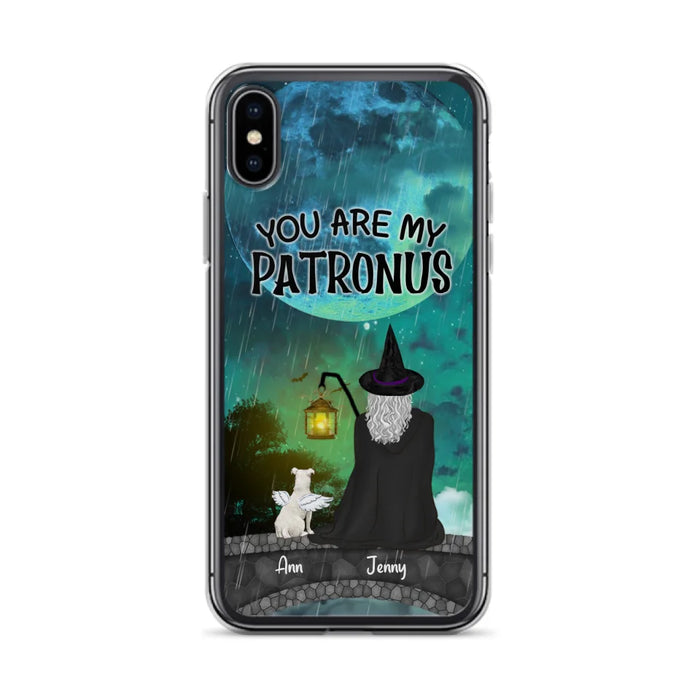 Personalized Witchy Phone Case - Up to 2 Girls and 4 Pets - You Are My Patronus - 4UM2XW