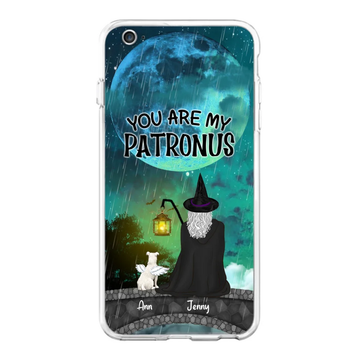 Personalized Witchy Phone Case - Up to 2 Girls and 4 Pets - You Are My Patronus - 4UM2XW