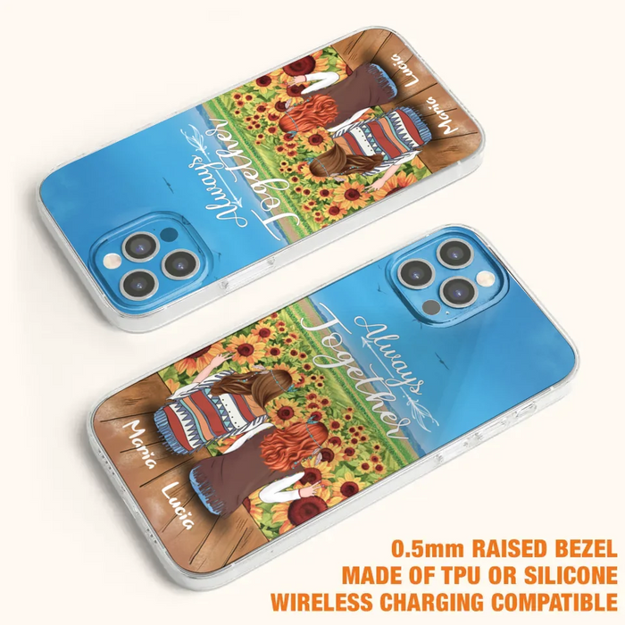 Personalized Hippie Friends Phone Case - Up to 3 Girls - Always Together - F8H385