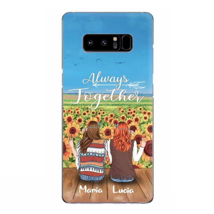 Personalized Hippie Friends Phone Case - Up to 3 Girls - Always Together - F8H385