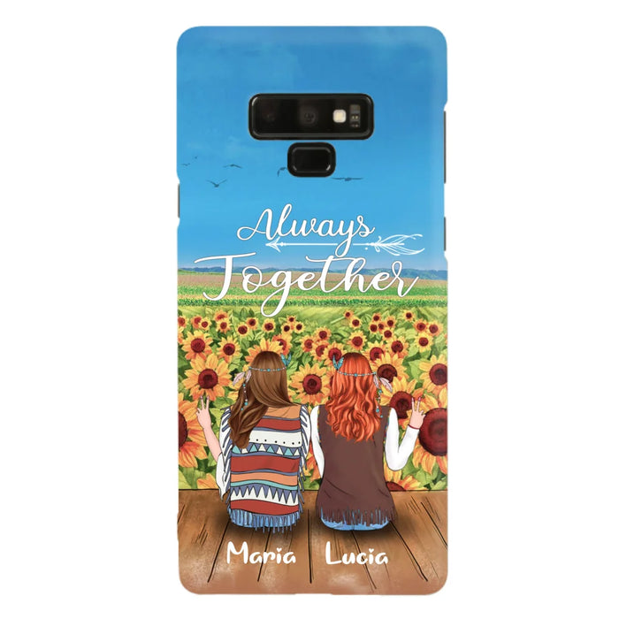 Personalized Hippie Friends Phone Case - Up to 3 Girls - Always Together - F8H385