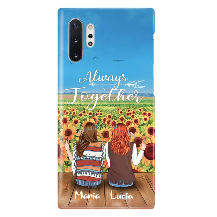 Personalized Hippie Friends Phone Case - Up to 3 Girls - Always Together - F8H385