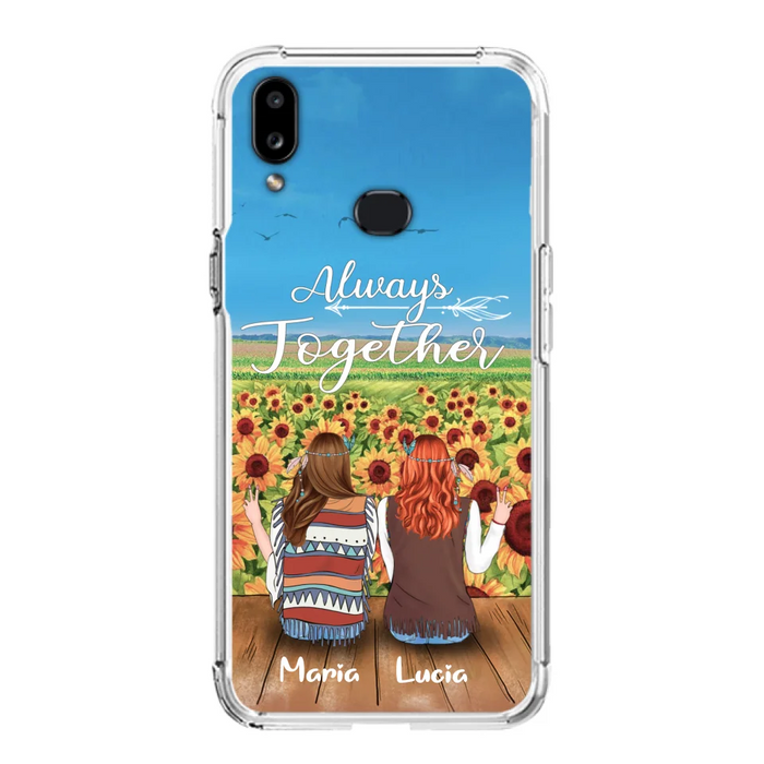 Personalized Hippie Friends Phone Case - Up to 3 Girls - Always Together - F8H385