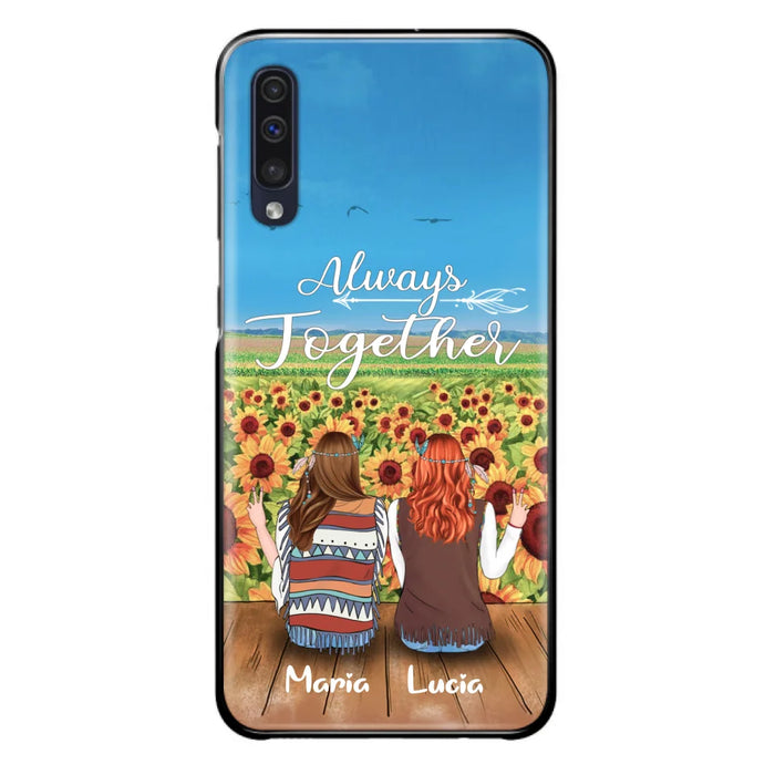 Personalized Hippie Friends Phone Case - Up to 3 Girls - Always Together - F8H385