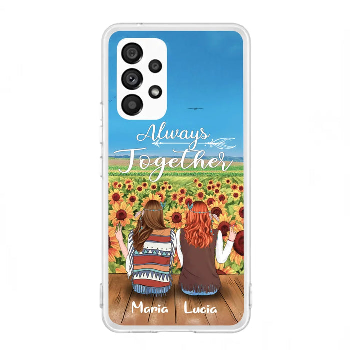 Personalized Hippie Friends Phone Case - Up to 3 Girls - Always Together - F8H385