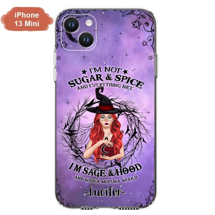 Custom Personalized Witch Phone Case - Best Halloween Gift Idea - I'm Not Sugar And Spice - Case For iPhone And Samsung - DFESX1