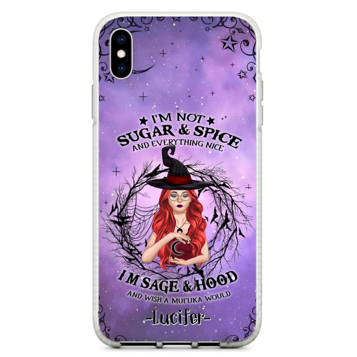 Custom Personalized Witch Phone Case - Best Halloween Gift Idea - I'm Not Sugar And Spice - Case For iPhone And Samsung - DFESX1