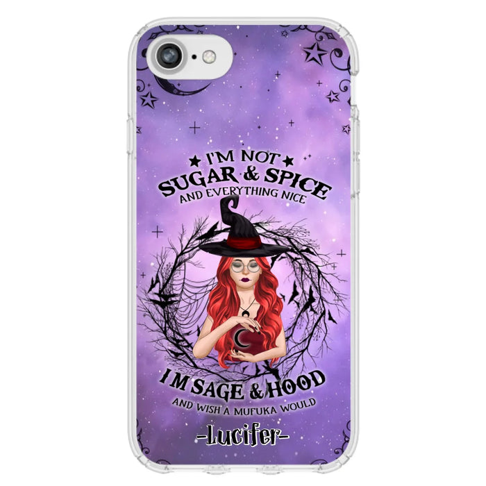 Custom Personalized Witch Phone Case - Best Halloween Gift Idea - I'm Not Sugar And Spice - Case For iPhone And Samsung - DFESX1