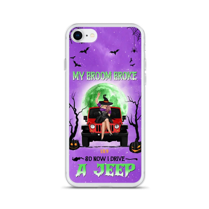 Custom Personalized Off - Road Witch Phone Case - Halloween Gift For Girl - My Broom Broke - Case For Iphone/Samsung