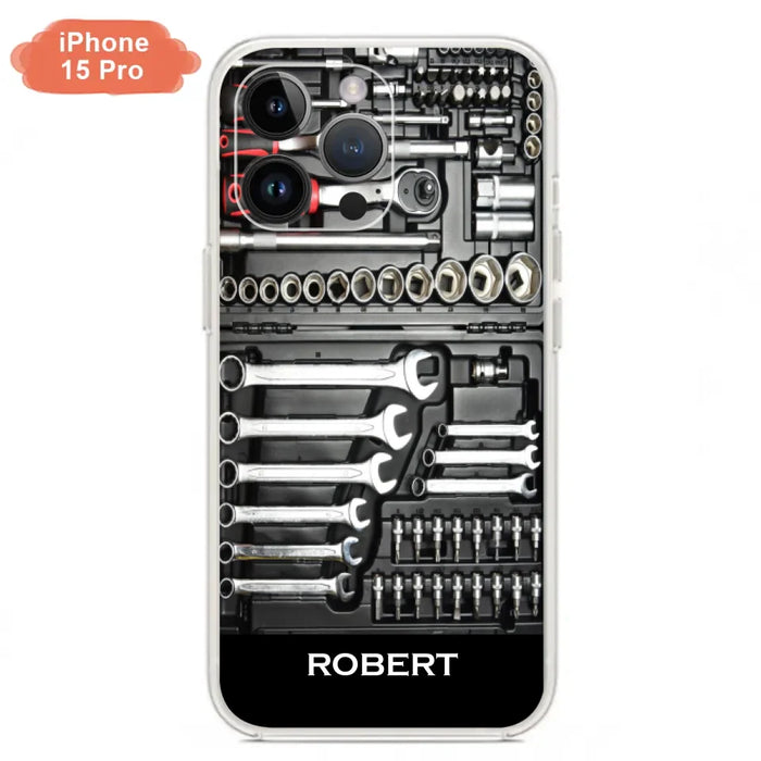 Custom Personalized Mechanic Toolbox Phone Case - Case For iPhone, Samsung And Xiaomi - RCT18X