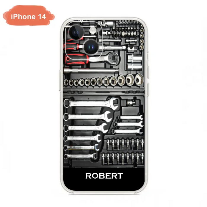 Custom Personalized Mechanic Toolbox Phone Case - Case For iPhone, Samsung And Xiaomi - RCT18X