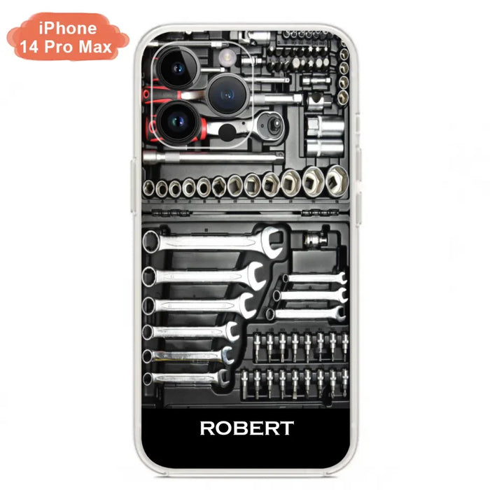 Custom Personalized Mechanic Toolbox Phone Case - Case For iPhone, Samsung And Xiaomi - RCT18X