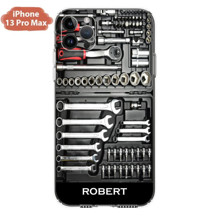 Custom Personalized Mechanic Toolbox Phone Case - Case For iPhone, Samsung And Xiaomi - RCT18X