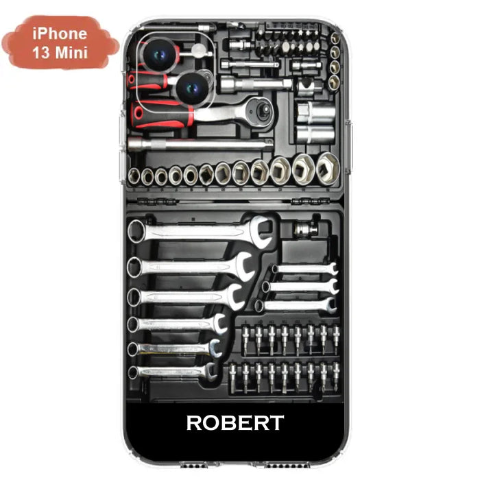 Custom Personalized Mechanic Toolbox Phone Case - Case For iPhone, Samsung And Xiaomi - RCT18X