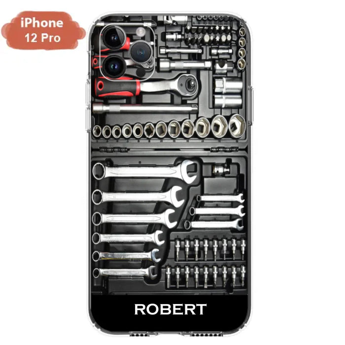 Custom Personalized Mechanic Toolbox Phone Case - Case For iPhone, Samsung And Xiaomi - RCT18X