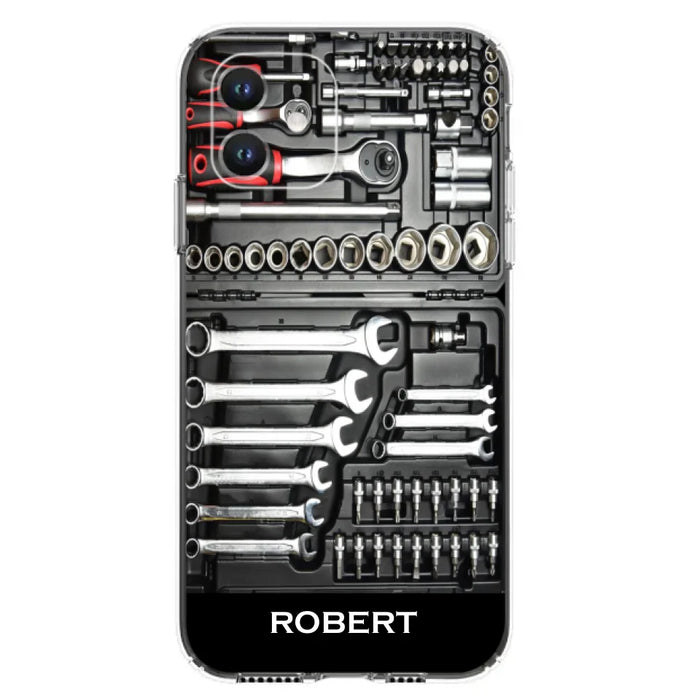 Custom Personalized Mechanic Toolbox Phone Case - Case For iPhone, Samsung And Xiaomi - RCT18X