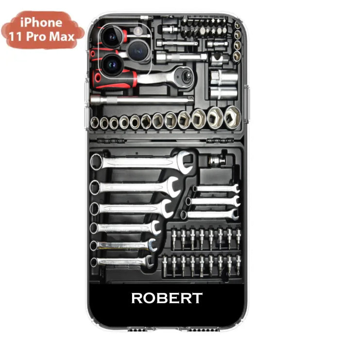 Custom Personalized Mechanic Toolbox Phone Case - Case For iPhone, Samsung And Xiaomi - RCT18X