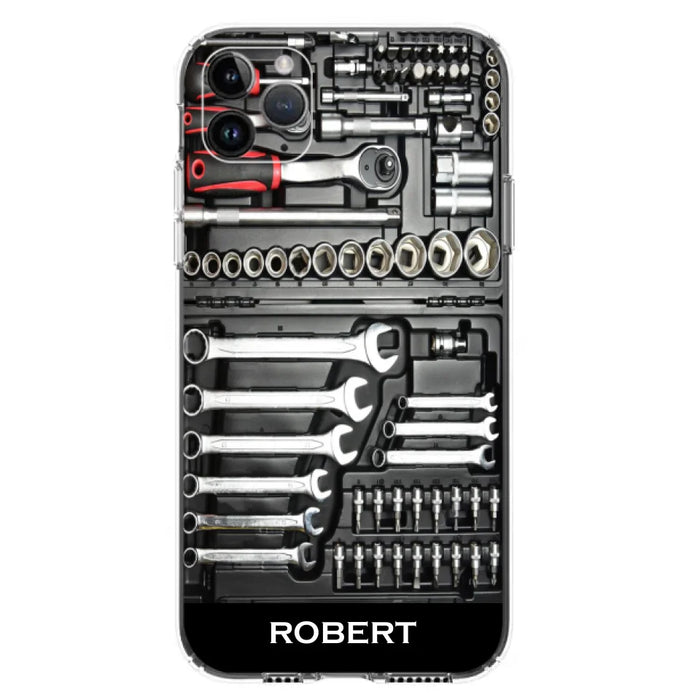 Custom Personalized Mechanic Toolbox Phone Case - Case For iPhone, Samsung And Xiaomi - RCT18X