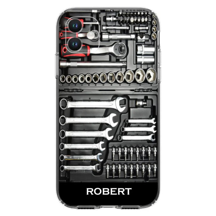 Custom Personalized Mechanic Toolbox Phone Case - Case For iPhone, Samsung And Xiaomi - RCT18X