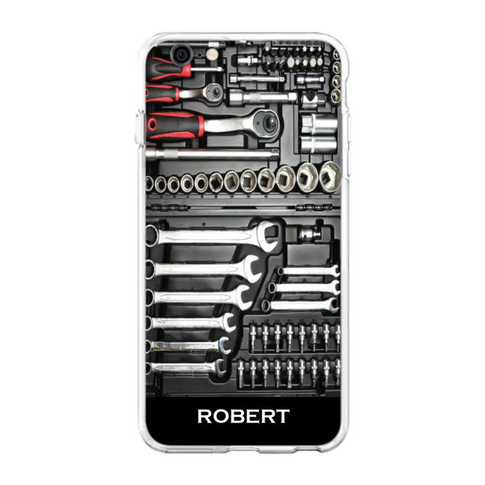 Custom Personalized Mechanic Toolbox Phone Case - Case For iPhone, Samsung And Xiaomi - RCT18X