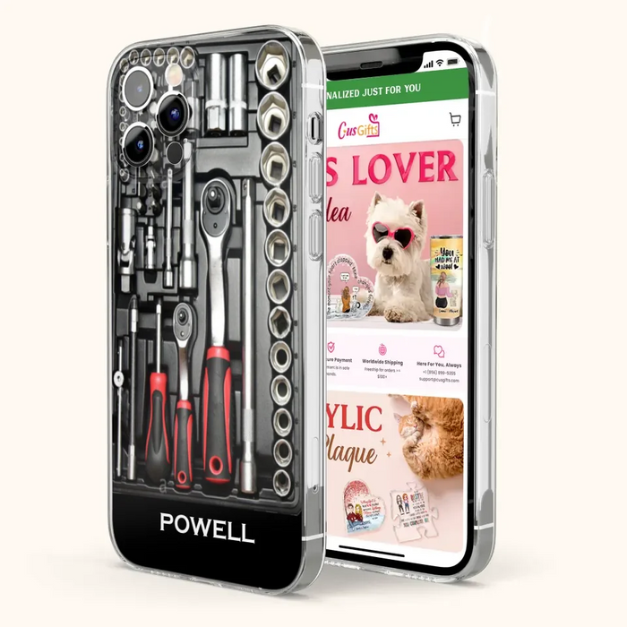 Custom Personalized Mechanic Toolbox Phone Case - Case For iPhone, Samsung And Xiaomi - RCT18X