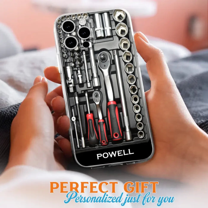 Custom Personalized Mechanic Toolbox Phone Case - Case For iPhone, Samsung And Xiaomi - RCT18X