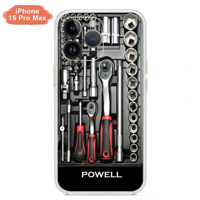 Custom Personalized Mechanic Toolbox Phone Case - Case For iPhone, Samsung And Xiaomi - RCT18X