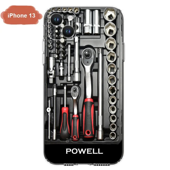 Custom Personalized Mechanic Toolbox Phone Case - Case For iPhone, Samsung And Xiaomi - RCT18X