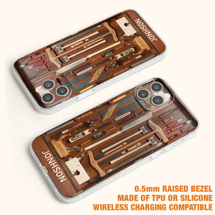 Custom Personalized Carpenter Toolbox Phone Case - Case For iPhone, Samsung And Xiaomi - J59VWE