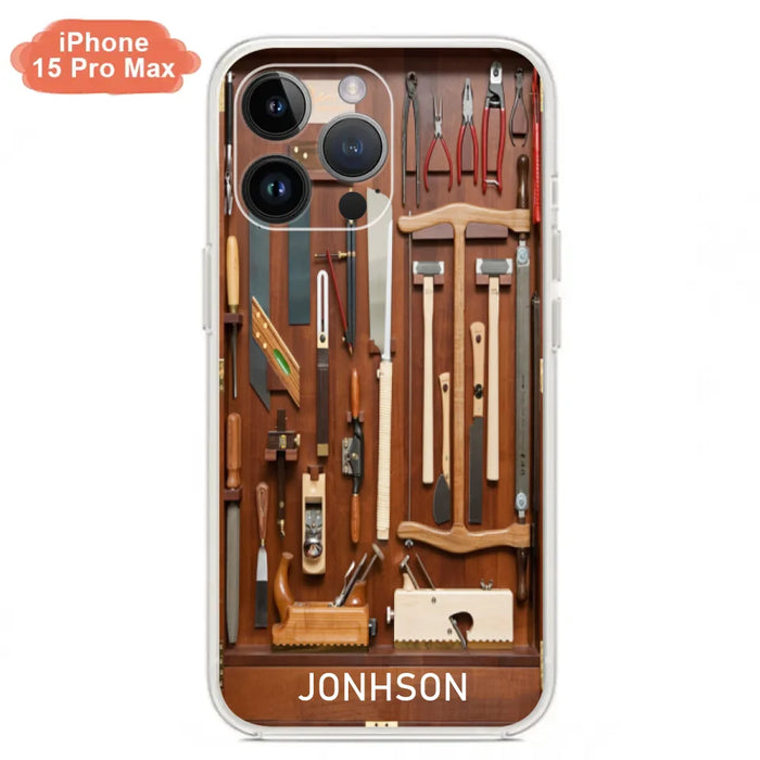 Custom Personalized Carpenter Toolbox Phone Case - Case For iPhone, Samsung And Xiaomi - J59VWE