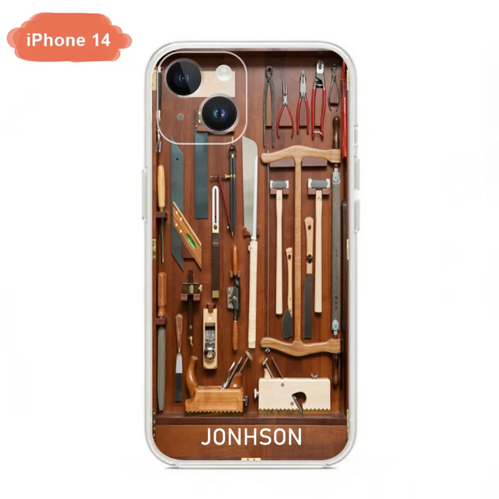 Custom Personalized Carpenter Toolbox Phone Case - Case For iPhone, Samsung And Xiaomi - J59VWE