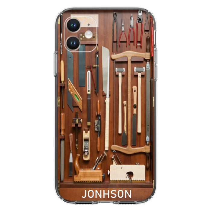 Custom Personalized Carpenter Toolbox Phone Case - Case For iPhone, Samsung And Xiaomi - J59VWE