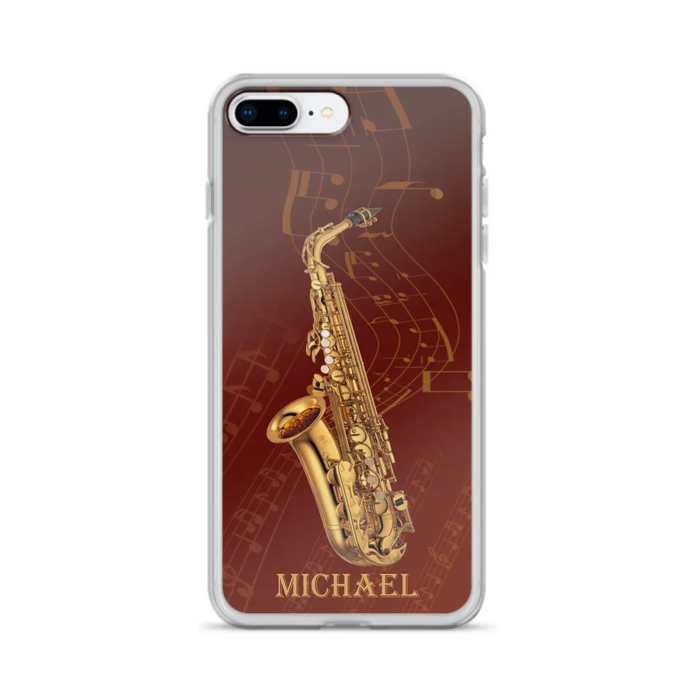 Custom Personalized Saxophone Phone Case For iPhone, Samsung and Xiaomi