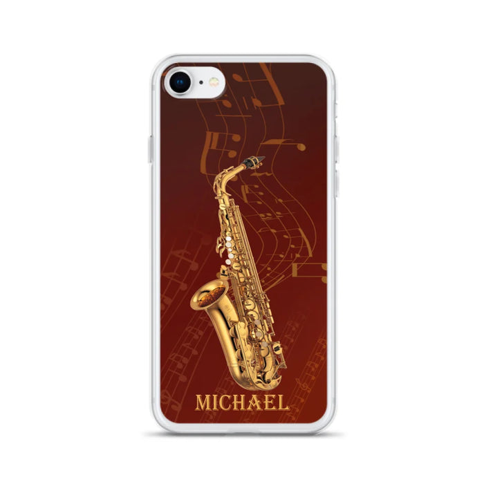 Custom Personalized Saxophone Phone Case For iPhone, Samsung and Xiaomi