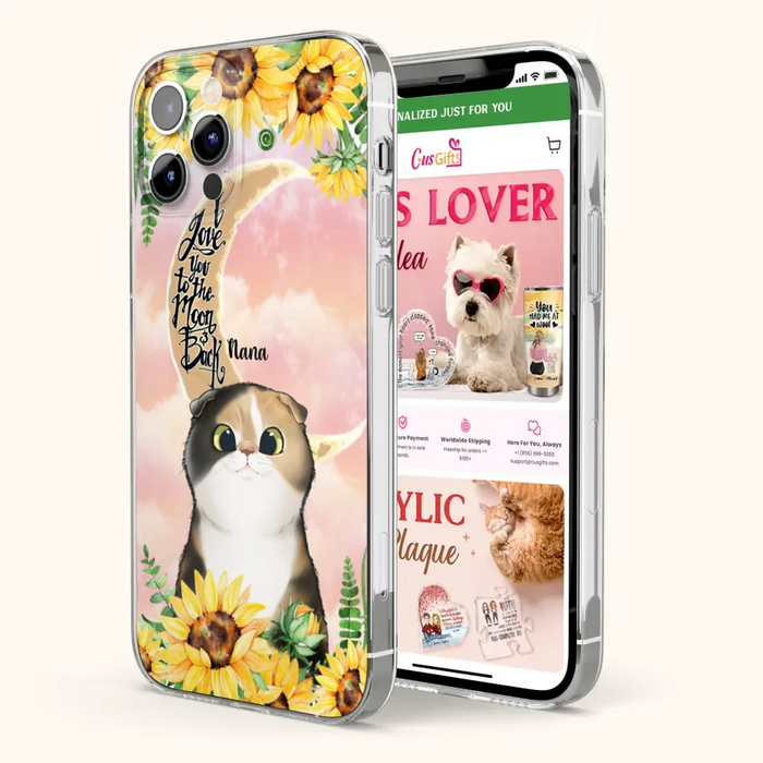 Custom Personalized Cat Phone Case - Best Gift Idea For Cat Lovers With Upto 7 Cats - Case For iPhone, Samsung and Xiaomi