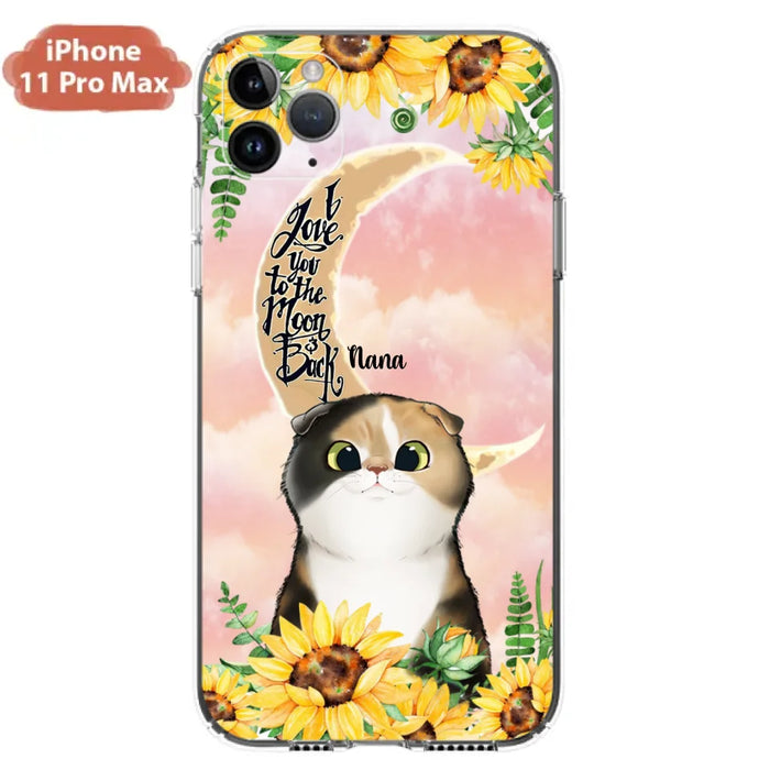 Custom Personalized Cat Phone Case - Best Gift Idea For Cat Lovers With Upto 7 Cats - Case For iPhone, Samsung and Xiaomi